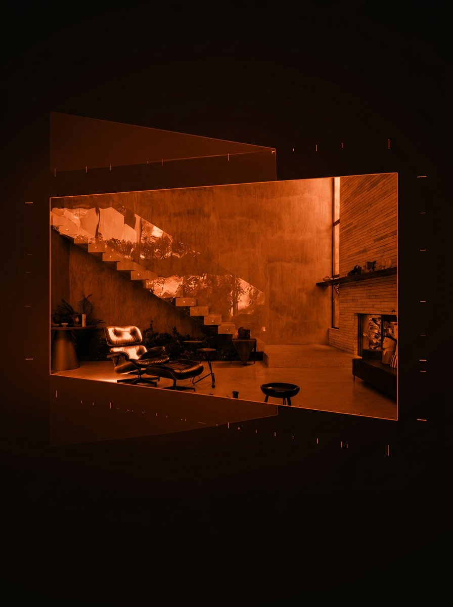 Imagem — alvo certeiro em laranja sobre preto